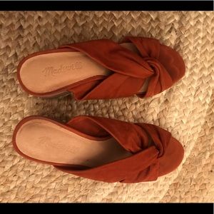 Madewell Orange Mules